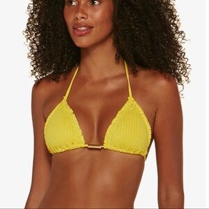 Vix Paula Hermanny Light Scales Ripple Bikini in Yellow
